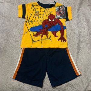 Spider-man 3 (18 months) NWT two piece boys short and T-shirt set